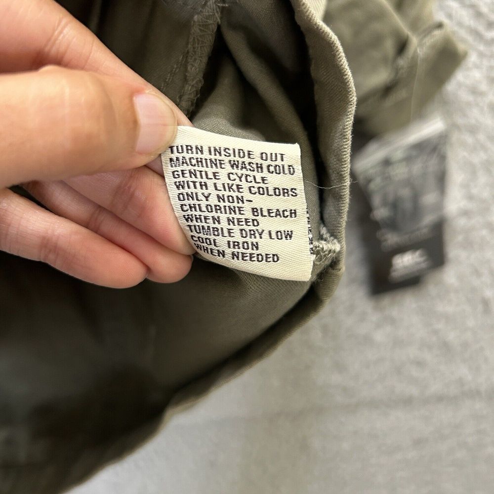 Shelby Collection Jacket Womens Small Green‎ Military Lace Trim Utility Full Zip - Picture 9 of 16